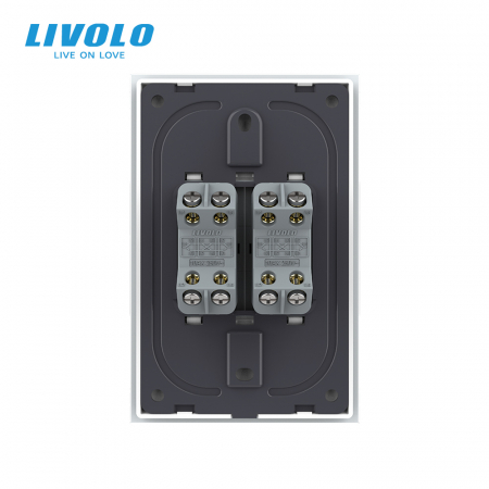 Intrerupator mecanic dublu cruce 2M, Standard italian Livolo [3]