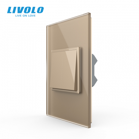 Intrerupatoare mecanice Livolo - Intrerupator mecanic dublu cruce 2M, Standard italian Livolo