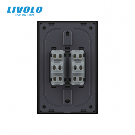 Intrerupator mecanic dublu reset/revenire 2M, Standard italian Livolo [3]