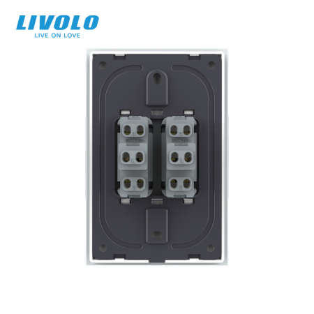 Intrerupator mecanic dublu reset/revenire 2M, Standard italian Livolo [3]