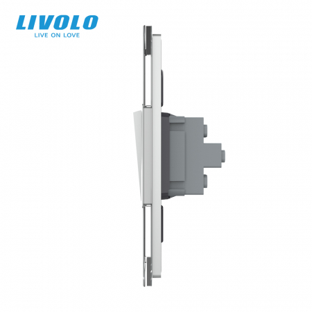Intrerupator mecanic dublu reset/revenire 2M, Standard italian Livolo [1]