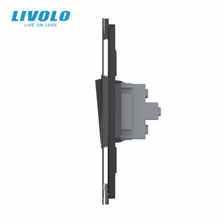 Intrerupator mecanic dublu reset/revenire 2M, Standard italian Livolo [1]