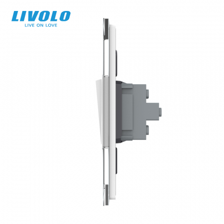 Intrerupator mecanic dublu reset/revenire 2M, Standard italian Livolo [1]