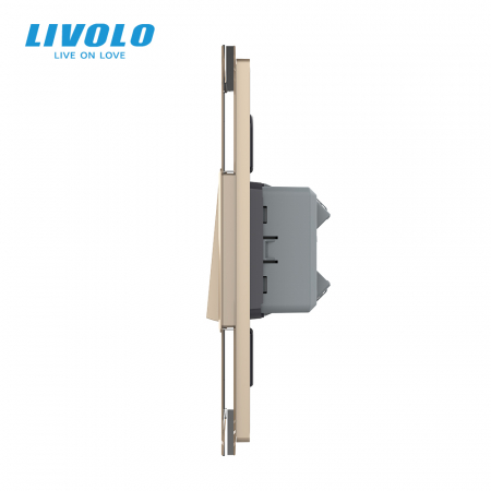 Intrerupator mecanic simplu cruce 2M, Standard italian Livolo [1]