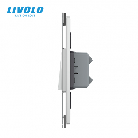 Intrerupator mecanic simplu cruce 2M, Standard italian Livolo [1]