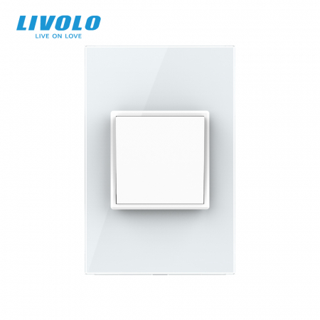 Intrerupator mecanic simplu reset/revenire 2M, Standard italian Livolo [2]