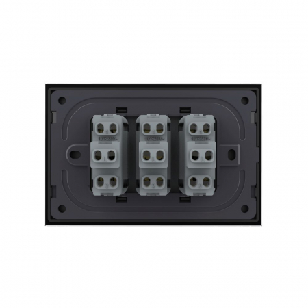 Intrerupator mecanic triplu cap scara 3M, cu rama sticla Livolo [3]