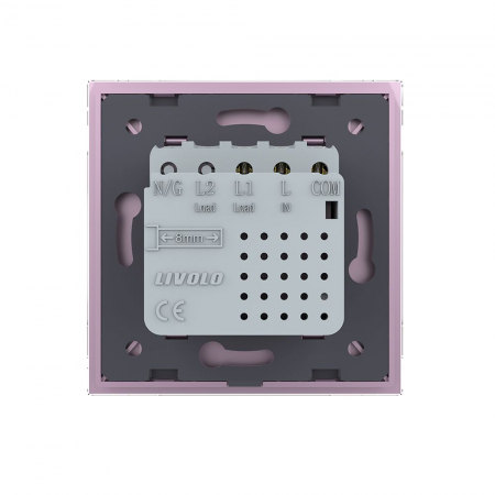 Intrerupator simplu smart cu touch,cap scara Livolo, seria noua [24]