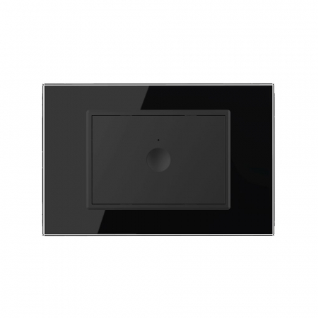 Intrerupator simplu tactil cap scara/cruce 3M, standard italian cu rama sticla [1]