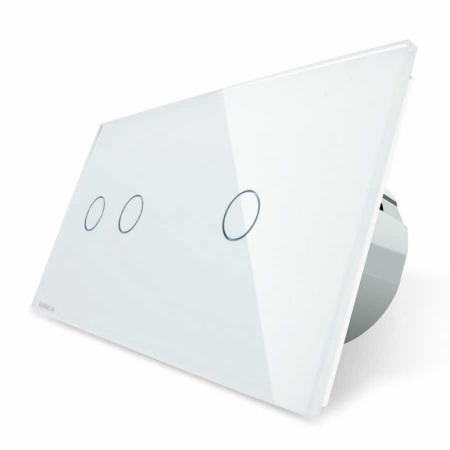 Intrerupatoare tactile Livolo - Intrerupator tactil dublu+simplu Livolo, wireless