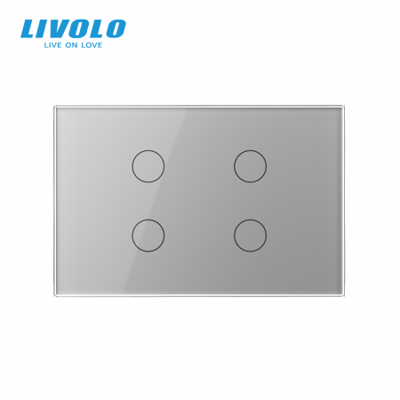 Intrerupator tactil Livolo qvadruplu cap scara/cruce ZIGBEE standard italian serie noua [2]