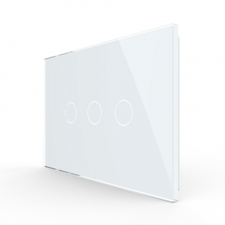 Intrerupatoare Smart Livolo - Intrerupator tactil Livolo triplu cap scara/cruce protocol ZIGBEE standard italian serie noua