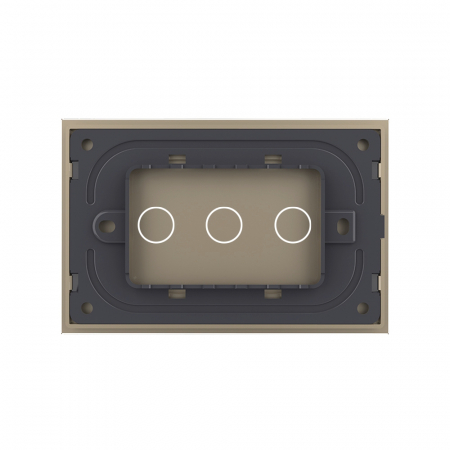 Intrerupator tactil Livolo triplu cap scara/cruce standard italian serie noua [4]