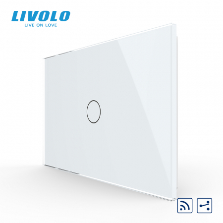 Intrerupator tactil simplu cap scara/cruce wireless Livolo,standard italian [1]
