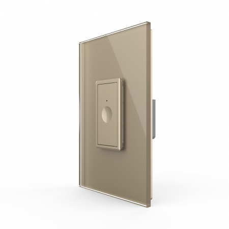 Intrerupatoare tactile Livolo - Intrerupator tactil simplu cap scara cu rama din sticla 1M Livolo
