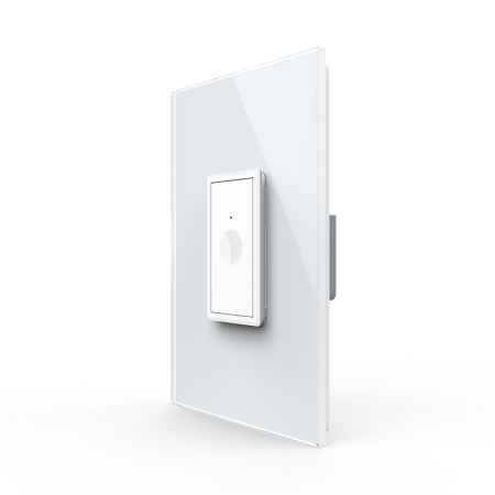 Intrerupatoare Smart Livolo - Intrerupator tactil simplu cap scara zigbee cu rama din sticla 1M Livolo
