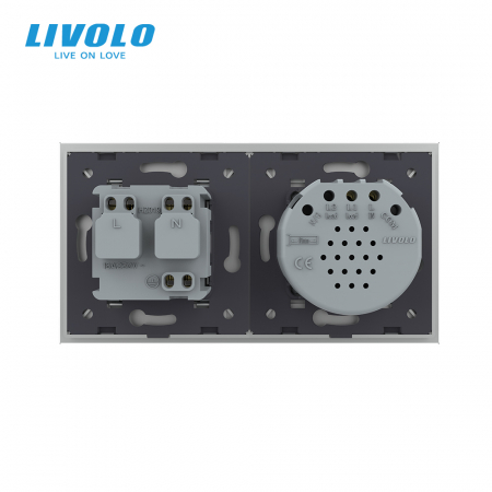 Intrerupător tactil simplu ZIGBEE si priză smart cu control vocal/aplicatia mobila Livolo [5]