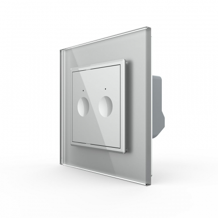 Intrerupatoare Smart Livolo - Intrerupator tactil smart dublu, cap scara protocol Zigbee Livolo -noua serie C6