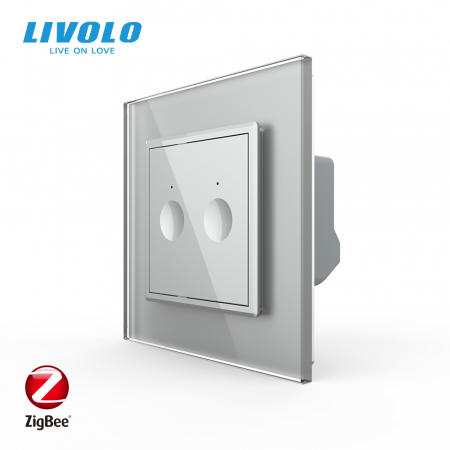 Intrerupatoare Smart Livolo - Intrerupator tactil smart dublu protocol Zigbee Livolo -noua serie