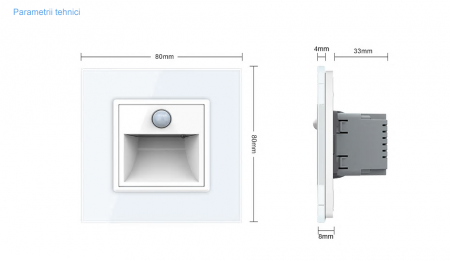 Modul lampa de orientare scara, cu senzor miscare Livolo [2]