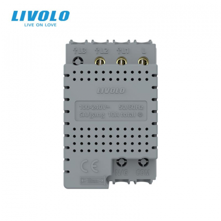 Modul intrerupator dublu cu touch integrat Livolo Serie noua standard Italian [1]