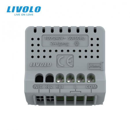 Modul intrerupator tactil simplu cap scara/cruce ZigBee Livolo Serie Noua [3]