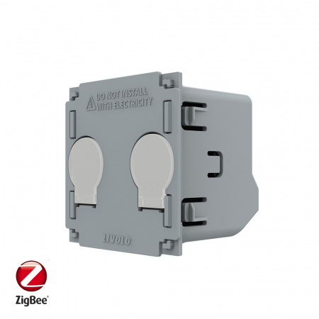 Module - Modul intrerupator tactil dublu Livolo Serie NouaModul intrerupator tactil dublu protocol Zigbee Livolo Serie Noua