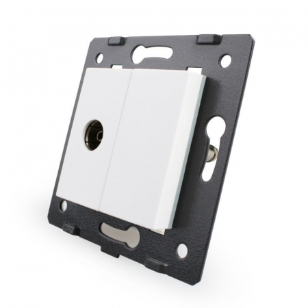Module - Modul Priza simpla TV Livolo, Alb Livolo VL-C7-1V