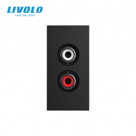 Modul Priză simplă audio, RCA Livolo 1 modul [1]
