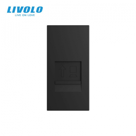 Modul Priza simpla rețea calculator 1M, RJ45, Livolo [2]