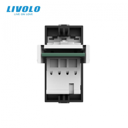 Modul Priza simpla telefon 1M, RJ11, Livolo [3]