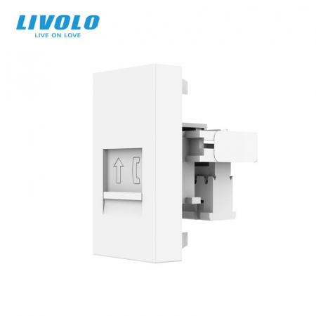 Module - Modul Priza simpla telefon 1M, RJ11, Livolo