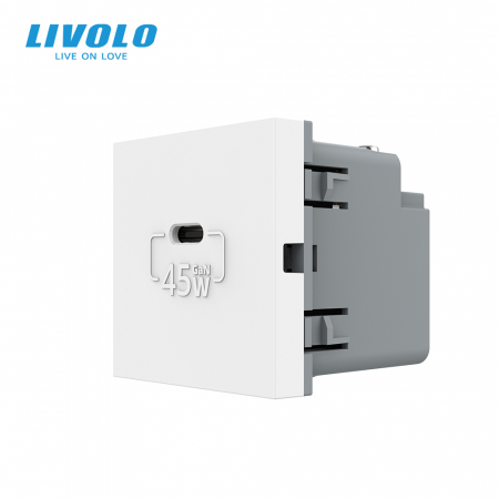 Construieste singur - Modul priza USB tip C cu alimentare 45W Livolo-2M