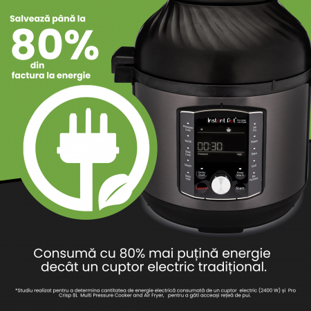 Oala de gatit multicooker 11 functii Instant Pot Pro Crisp + Air Fryer 7.6 lt [1]
