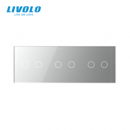 Panou intrerupator dublu+dublu+dublu sticla crystal [1]