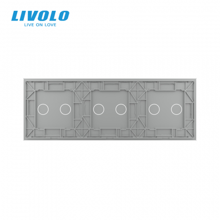 Panou intrerupator dublu+dublu+dublu sticla crystal [3]