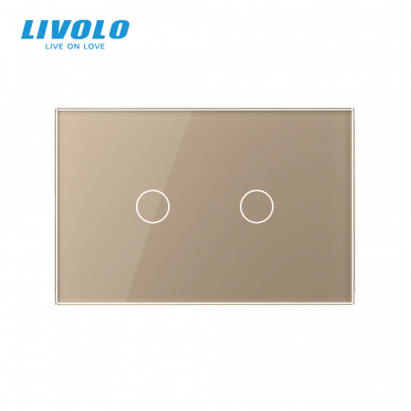 Panou întrerupător tactil DUBLU Livolo standard italian [1]