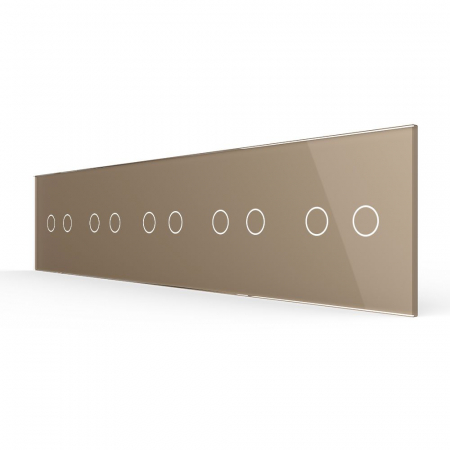 Panouri Intrerupatoare tactile - Panou intrerupător tactil Livolo 5 x dublu