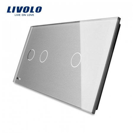 Construieste singur - Panou intrerupător dublu + simplu din sticla Livolo+ rama metalica