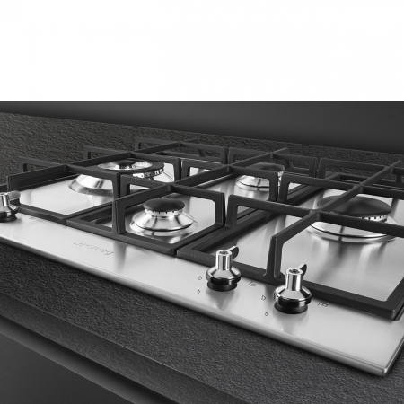 Plita incorporabila inox 4 arzatoare pe gaz 60 cm Smeg, colectia Classica [4]
