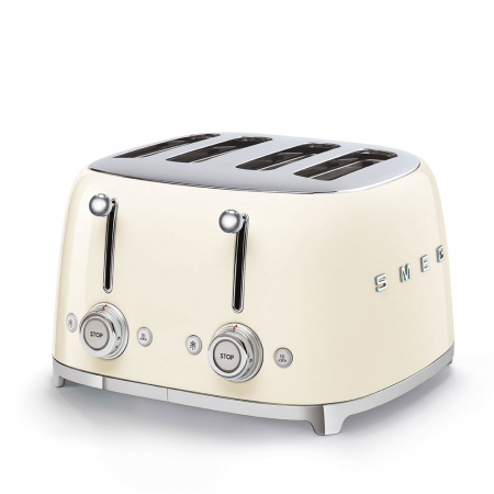 Prajitoare de paine - Prajitor de paine 4 sloturi SMEG, model Retro, 3 functii , 2000W