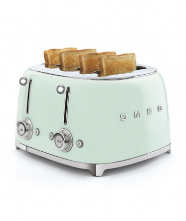 Prajitoare de paine - Prajitor de paine 4 sloturi SMEG, model Retro, 3 functii , 2000W