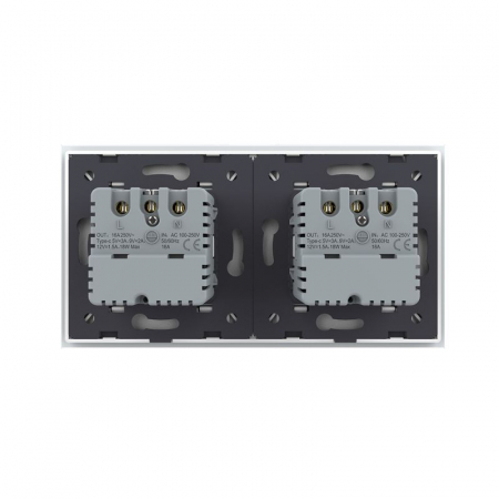 Priza dubla Schuko si slot USB Tip-C Standard German 2M cu panou din sticla [2]