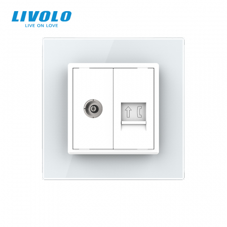 Priza dubla Tv si telefon marca Livolo [1]
