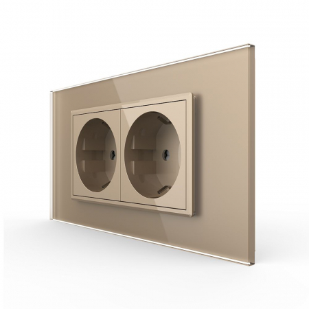 Prize smart Livolo - Priza Schuko dubla ZIGBEE smart-control din aplicatia Livolo , standard italian