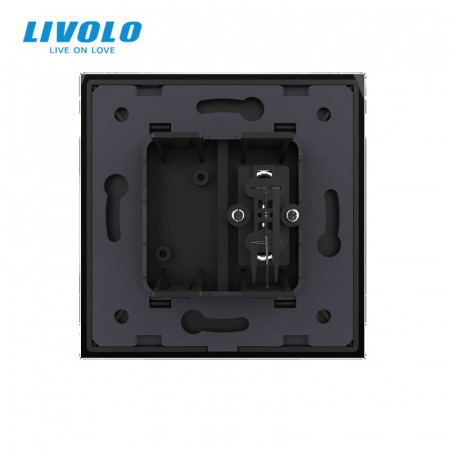 Priza simpla Audio RCA cu panou sticla crystal Livolo [3]