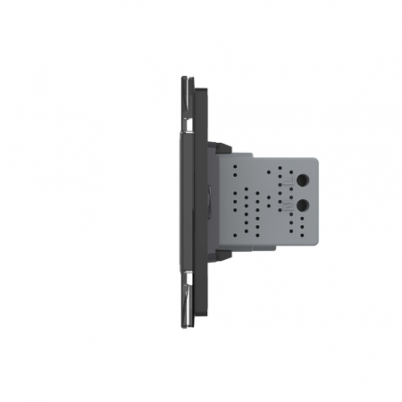 Priza simpla+priza USB cu rama din sticla 3M-Livolo [2]