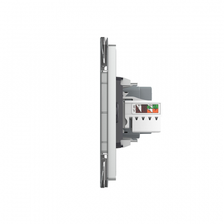 Priza Schuko dubla cu rama sticla 4 M standard italian Livolo [2]