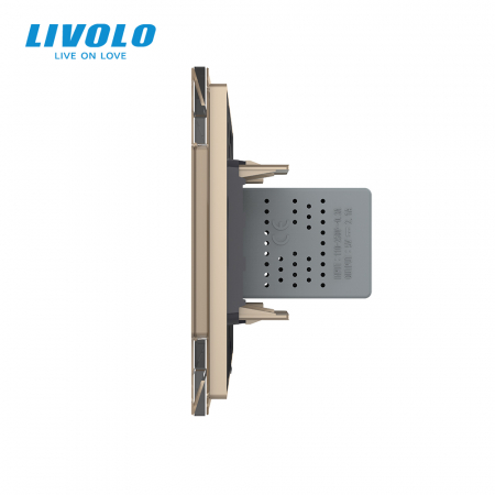 Priza simpla USB cu panou sticla Livolo [2]