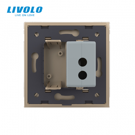 Priza simpla USB cu panou sticla Livolo [3]